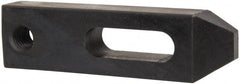 Gibraltar - 17/32" Stud, Carbon Steel, Strap Clamp - 1-1/4" Travel, 4-1/2" OAL x 1-1/4" Wide x 3/4" High, Black Oxide Finish, Tapered Nose - Exact Tooling