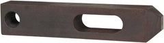 Gibraltar - 1-1/16" Stud, Carbon Steel, Strap Clamp - 2" Travel, 10" OAL x 2" Wide x 1-1/2" High, Black Oxide Finish, Tapered Nose - Exact Tooling