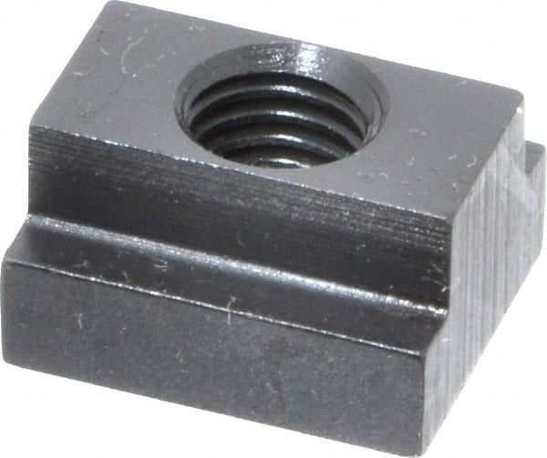 Gibraltar - M10x1.50 Blind Tapped T Slot Nut - 1/2" Slot Width, 19 x 7mm Base Width x Height, 22 x 13mm OAL x Height - Exact Tooling