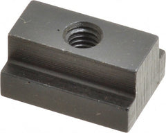 Gibraltar - M6x1.00 Tapped Through T Slot Nut - 7/16" Slot Width, 16 x 6mm Base Width x Height, 22 x 11mm OAL x Height - Exact Tooling