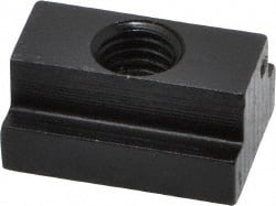 Gibraltar - M8x1.25 Tapped Through T Slot Nut - 7/16" Slot Width, 16 x 6mm Base Width x Height, 22 x 11mm OAL x Height - Exact Tooling