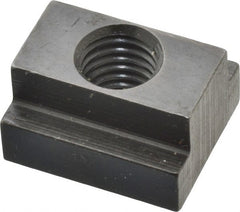 Gibraltar - M10x1.50 Tapped Through T Slot Nut - 1/2" Slot Width, 19 x 7mm Base Width x Height, 22 x 13mm OAL x Height - Exact Tooling