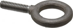Gibraltar - 900 Lb Capacity, Steel, 5/16-18 Thread, Fixed Lifting Eye Bolt - Fully Threaded, 1-1/8" Shank, 1-1/8" Thread Length, No Shoulder - Exact Tooling