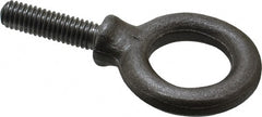 Gibraltar - 1,300 Lb Capacity, Steel, 3/8-16 Thread, Fixed Lifting Eye Bolt - Fully Threaded, 1-1/4" Shank, 1-1/4" Thread Length, Shoulder - Exact Tooling