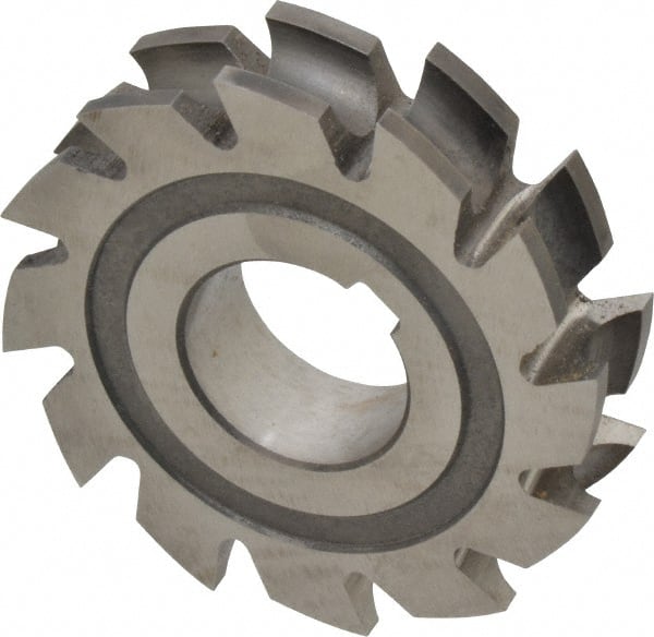 Made in USA - 3/16" Radius, 3/8" Circle Diam, 2-3/4" Diam x 0.635" Wide Cut, High Speed Steel Concave Radius Cutter - 2-3/4" OAL, Arbor Connection, Uncoated, Form Relieved, 10 Teeth - Exact Tooling