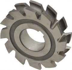 Made in USA - 3/16" Radius, 3/8" Circle Diam, 2-3/4" Diam x 0.635" Wide Cut, High Speed Steel Concave Radius Cutter - 2-3/4" OAL, Arbor Connection, Uncoated, Form Relieved, 10 Teeth - Exact Tooling