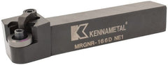 Kennametal - MRGN, Right Hand Cut, 15° Lead Angle, 1" Shank Height x 1" Shank Width, Negative Rake Indexable Turning Toolholder - 6" OAL, RN..64 Insert Compatibility, Series Kenloc - Exact Tooling