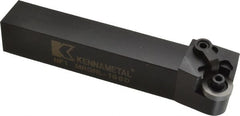 Kennametal - MRGN, Left Hand Cut, 15° Lead Angle, 1" Shank Height x 1" Shank Width, Negative Rake Indexable Turning Toolholder - 6" OAL, RN..64 Insert Compatibility, Series Kenloc - Exact Tooling