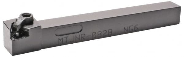 Kennametal - MTJN, Right Hand Cut, 3° Lead Angle, 1-1/4" Shank Height x 1-1/4" Shank Width, Negative Rake Indexable Turning Toolholder - 6" OAL, TN..43. Insert Compatibility, Series Kenloc - Exact Tooling
