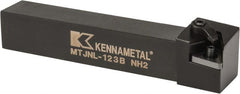 Kennametal - MTJN, Left Hand Cut, 3° Lead Angle, 3/4" Shank Height x 3/4" Shank Width, Negative Rake Indexable Turning Toolholder - 4-1/2" OAL, TN..33. Insert Compatibility, Series Kenloc - Exact Tooling