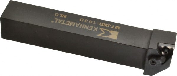 Kennametal - MTJN, Right Hand Cut, 3° Lead Angle, 1" Shank Height x 1" Shank Width, Negative Rake Indexable Turning Toolholder - 6" OAL, TN..33. Insert Compatibility, Series Kenloc - Exact Tooling