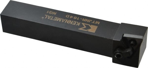 Kennametal - MTJN, Right Hand Cut, 3° Lead Angle, 1" Shank Height x 1" Shank Width, Negative Rake Indexable Turning Toolholder - 6" OAL, TN..43. Insert Compatibility, Series Kenloc - Exact Tooling