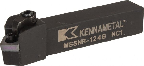 Kennametal - MSSN, Right Hand Cut, 45° Lead Angle, 3/4" Shank Height x 3/4" Shank Width, Negative Rake Indexable Turning Toolholder - 4-1/2" OAL, SN..43. Insert Compatibility, Series Kenloc - Exact Tooling
