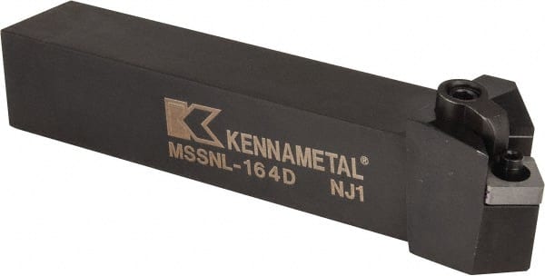 Kennametal - MSSN, Left Hand Cut, 45° Lead Angle, 1" Shank Height x 1" Shank Width, Negative Rake Indexable Turning Toolholder - 6" OAL, SN..43. Insert Compatibility, Series Kenloc - Exact Tooling