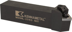 Kennametal - MSSN, Left Hand Cut, 45° Lead Angle, 1-1/4" Shank Height x 1-1/4" Shank Width, Negative Rake Indexable Turning Toolholder - 6" OAL, SN..64. Insert Compatibility, Series Kenloc - Exact Tooling