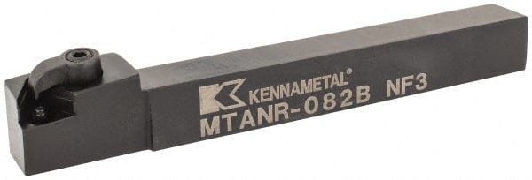 Kennametal - MTAN, Right Hand Cut, 3° Lead Angle, 1/2" Shank Height x 1/2" Shank Width, Negative Rake Indexable Turning Toolholder - 4-1/2" OAL, TN..22. Insert Compatibility, Series Kenloc - Exact Tooling