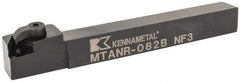 Kennametal - MTAN, Right Hand Cut, 3° Lead Angle, 1/2" Shank Height x 1/2" Shank Width, Negative Rake Indexable Turning Toolholder - 4-1/2" OAL, TN..22. Insert Compatibility, Series Kenloc - Exact Tooling