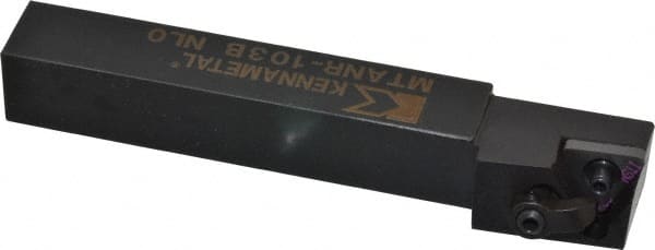Kennametal - MTAN, Right Hand Cut, 3° Lead Angle, 5/8" Shank Height x 5/8" Shank Width, Negative Rake Indexable Turning Toolholder - 4-1/2" OAL, TN..33. Insert Compatibility, Series Kenloc - Exact Tooling