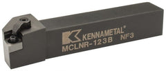 Kennametal - MCLN, Right Hand Cut, 5° Lead Angle, 3/4" Shank Height x 3/4" Shank Width, Negative Rake Indexable Turning Toolholder - 4-1/2" OAL, CN..32. Insert Compatibility, Series Kenloc - Exact Tooling