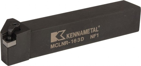 Kennametal - MCLN, Right Hand Cut, 5° Lead Angle, 1" Shank Height x 1" Shank Width, Negative Rake Indexable Turning Toolholder - 6" OAL, CN..32. Insert Compatibility, Series Kenloc - Exact Tooling