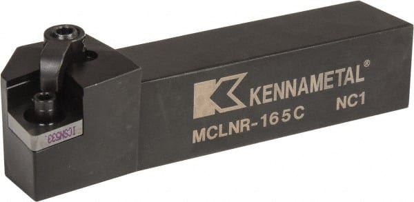 Kennametal - MCLN, Right Hand Cut, 5° Lead Angle, 1" Shank Height x 1" Shank Width, Negative Rake Indexable Turning Toolholder - 5" OAL, CN..54. Insert Compatibility, Series Kenloc - Exact Tooling