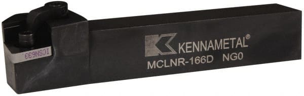 Kennametal - MCLN, Right Hand Cut, 5° Lead Angle, 1" Shank Height x 1" Shank Width, Negative Rake Indexable Turning Toolholder - 6" OAL, CN..64. Insert Compatibility, Series Kenloc - Exact Tooling