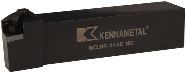 Kennametal - MCLN, Right Hand Cut, 5° Lead Angle, 1-1/2" Shank Height x 1-1/2" Shank Width, Negative Rake Indexable Turning Toolholder - 7" OAL, CN..54. Insert Compatibility, Series Kenloc - Exact Tooling