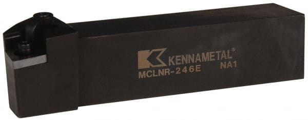 Kennametal - MCLN, Right Hand Cut, 5° Lead Angle, 1-1/2" Shank Height x 1-1/2" Shank Width, Negative Rake Indexable Turning Toolholder - 7" OAL, CN..64. Insert Compatibility, Series Kenloc - Exact Tooling