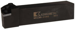 Kennametal - MCLN, Right Hand Cut, 5° Lead Angle, 1-1/2" Shank Height x 1-1/2" Shank Width, Negative Rake Indexable Turning Toolholder - 7" OAL, CN..64. Insert Compatibility, Series Kenloc - Exact Tooling