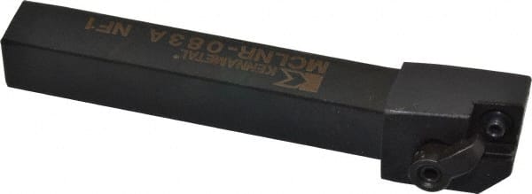 Kennametal - MCLN, Right Hand Cut, 5° Lead Angle, 1/2" Shank Height x 1/2" Shank Width, Negative Rake Indexable Turning Toolholder - 4" OAL, CN..32. Insert Compatibility, Series Kenloc - Exact Tooling