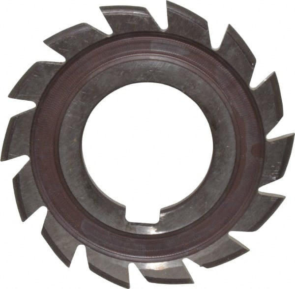 Made in USA - 1/16" Radius, 1/8" Circle Diam, 2-1/4" Cutter Diam, Arbor Connection, Convex Radius Cutter - High Speed Steel, Uncoated, Form Relieved, 12 Teeth - Exact Tooling