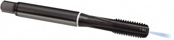 Guhring - M10x1.50 Metric, 4 Flute, Oxide Finish, Cobalt Spiral Point Tap - Modified Bottoming Chamfer, Right Hand Thread, 100mm OAL, 6HX Class of Fit, Series 1890 - Exact Tooling