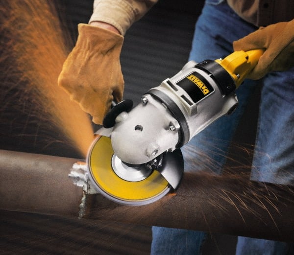 DeWALT - 60 Grit, 7" Disc Diam, 7/8" Center Hole, Type 29 Zirconia Alumina Flap Disc - 8,700 Max RPM, Fiberglass Backing, Arbor Attaching System, Coated - Exact Tooling