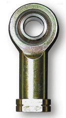 Alinabal - 0.19" ID, 5/8" Max OD, 5,000 Lb Max Static Cap, Spherical Rod End - 10-32 LH, 0.312" Shank Diam, 9/16" Shank Length, Steel with Molded Nyloy Raceway - Exact Tooling