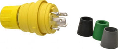 Value Collection - 125 Volt, 15 Amp, L5-15 Configuration, Industrial Grade, Ungrounded Plug - 2 Poles, IP67 - Exact Tooling