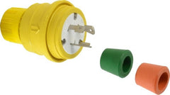 Value Collection - 250 Volt, 20 Amp, L6-20 Configuration, Industrial Grade, Ungrounded Plug - 2 Poles, IP67 - Exact Tooling