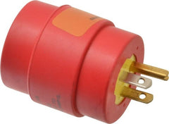Woodhead Electrical - 1 Outlet, 125 VAC, 15 Amp, Red/Yellow, Single Outlet Adapter - 5-15, L5-20 NEMA Configuration, CSA Certified, CSA File LR6837, UL File E10176 - Exact Tooling