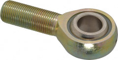 Alinabal - 3/4" ID, 1-3/4" Max OD, 9,000 Lb Max Static Cap, Spherical Rod End - 3/4-16 RH, 1" Shank Diam, 1-3/4" Shank Length, Steel with Molded Nyloy Raceway - Exact Tooling
