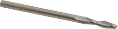 Onsrud - 1/8" Cutting Diam x 1/2" Length of Cut, 2 Flute, Upcut Spiral Router Bit - Uncoated, Right Hand Cut, Solid Carbide, 2" OAL x 1/8" Shank Diam, Double Edge, 30° Helix Angle - Exact Tooling