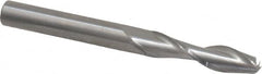 Onsrud - 1/4" Cutting Diam x 1" Length of Cut, 2 Flute, Upcut Spiral Router Bit - Uncoated, Right Hand Cut, Solid Carbide, 2-1/2" OAL x 1/4" Shank Diam, Double Edge, 30° Helix Angle - Exact Tooling