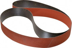3M - 2" Wide x 72" OAL, 80 Grit, Ceramic Abrasive Belt - Ceramic, Medium, Coated, YF Weighted Cloth Backing, Wet/Dry, Series 777F - Exact Tooling
