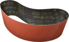 3M - 6" Wide x 310" OAL, 80 Grit, Ceramic Abrasive Belt - Ceramic, Medium, Coated, YF Weighted Cloth Backing, Wet/Dry, Series 777F - Exact Tooling