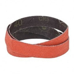 3M - 1" Wide x 42" OAL, 40 Grit, Ceramic Abrasive Belt - Ceramic, Coarse, Coated, YF Weighted Cloth Backing, Wet/Dry, Series 777F - Exact Tooling