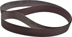 3M - 1-1/2" Wide x 60" OAL, 120 Grit, Aluminum Oxide Abrasive Belt - Aluminum Oxide, Fine, Coated, X Weighted Cloth Backing, Series 341D - Exact Tooling