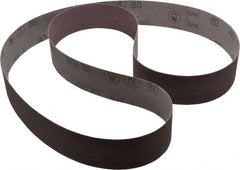 3M - 2" Wide x 72" OAL, 80 Grit, Aluminum Oxide Abrasive Belt - Aluminum Oxide, Medium, Coated, X Weighted Cloth Backing, Series 241D - Exact Tooling