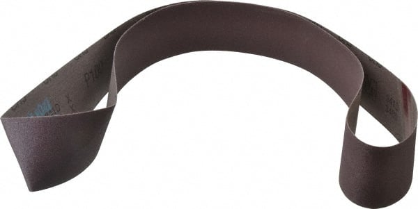 3M - 2-1/2" Wide x 60" OAL, 100 Grit, Aluminum Oxide Abrasive Belt - Aluminum Oxide, Fine, Coated, X Weighted Cloth Backing, Series 341D - Exact Tooling