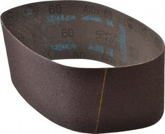 3M - 4" Wide x 24" OAL, 60 Grit, Aluminum Oxide Abrasive Belt - Aluminum Oxide, Medium, Coated, X Weighted Cloth Backing, Series 341D - Exact Tooling