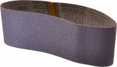 3M - 4" Wide x 24" OAL, 60 Grit, Ceramic Abrasive Belt - Ceramic, Medium, Coated, Y Weighted Cloth Backing, Series 761D - Exact Tooling