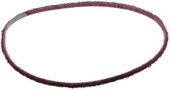 3M - 1/4" Wide x 24" OAL, Aluminum Oxide Abrasive Belt - Aluminum Oxide, Medium, Nonwoven, Series SC-BS - Exact Tooling
