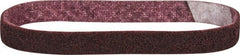 3M - 3/4" Wide x 18" OAL, Aluminum Oxide Abrasive Belt - Aluminum Oxide, Medium, Nonwoven, Series SC-BS - Exact Tooling